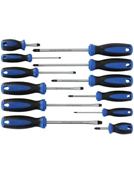 BGS 7890 Screw Swivel Replacement Screwdriver Set 12-tlg with external 6-sided 